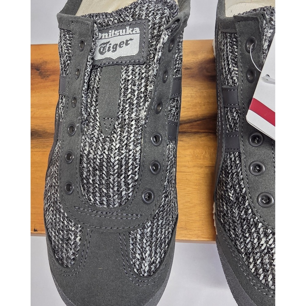 Onitsuka Tiger Mexico 66 Slip-On Rare 1182A046 Gray Tweed Unisex 6.5 NWT - Picture 6 of 12